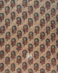 Light Beige Kath Bordered Pure Chanderi Silk Cotton Saree