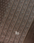 Coffee Brown Digital Printed Cotton Saree