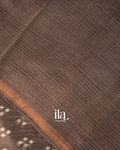 Coffee Brown Digital Printed Cotton Saree