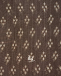 Coffee Brown Digital Printed Cotton Saree