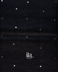 Black Mirror Embroidered Pure Mangalgiri Silk Cotton Saree