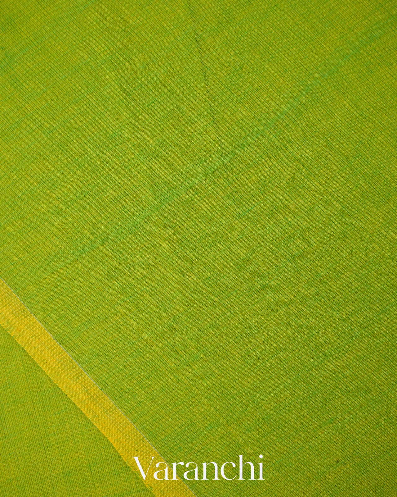 Parrot Green Jamdani Pure Mul Mul Cotton Handloom Saree
