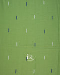 Elaichi Green Jamdani Mul Cotton Saree