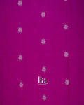 Magenta Jamdani Mul Cotton Saree