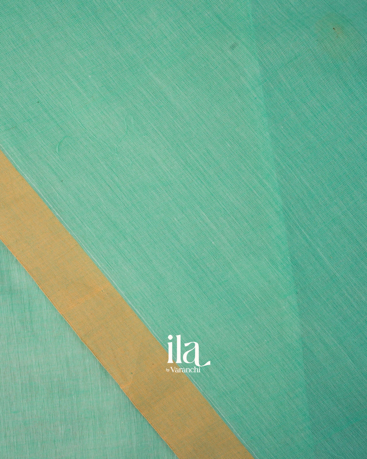 Aqua Green Jamdani Mul Cotton Saree