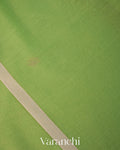 Light Green Jamdani with Paithani Pallu Mul Cotton Saree