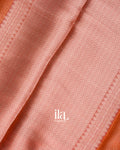 Burnt Orange Semi Silk Saree