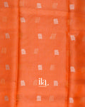 Burnt Orange Semi Silk Saree