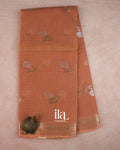Peach Pure Kota Cotton Saree