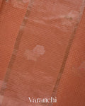 Peach Pure Kota Cotton Saree