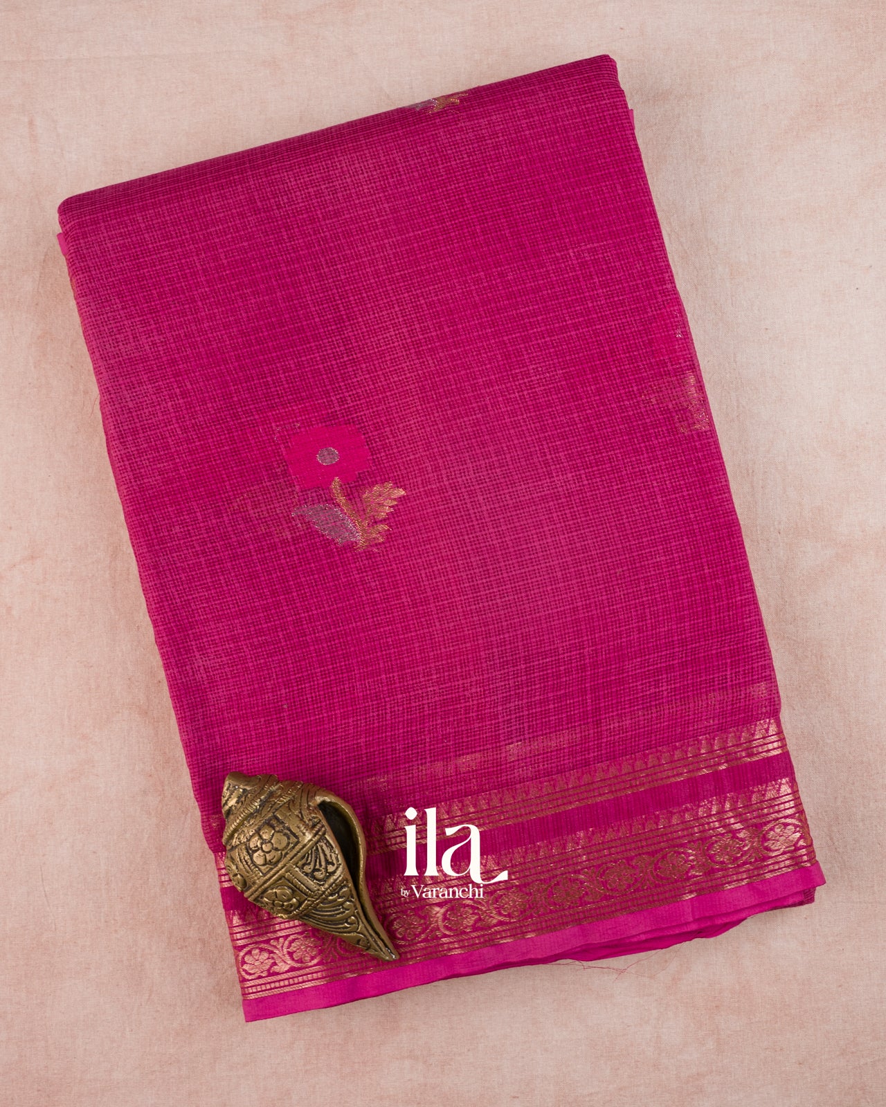 Rani Pink Pure Kota Cotton Saree