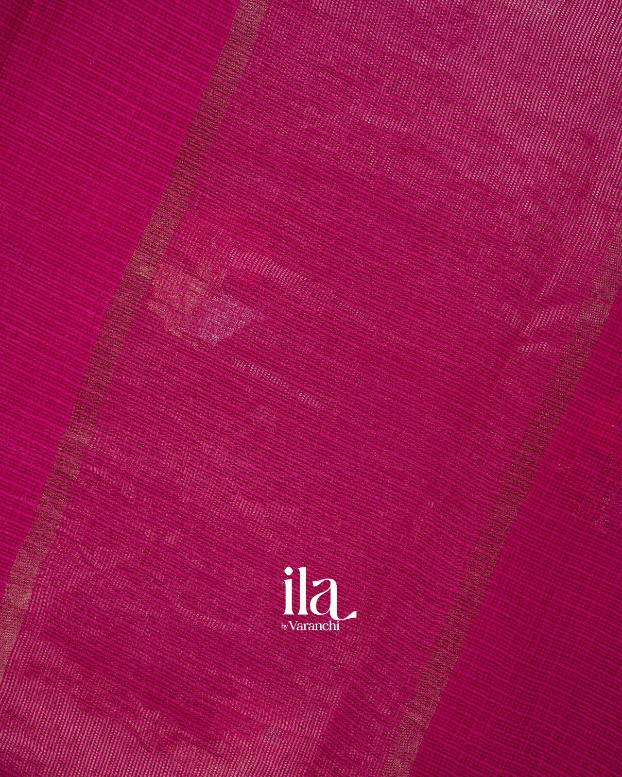 Rani Pink Pure Kota Cotton Saree