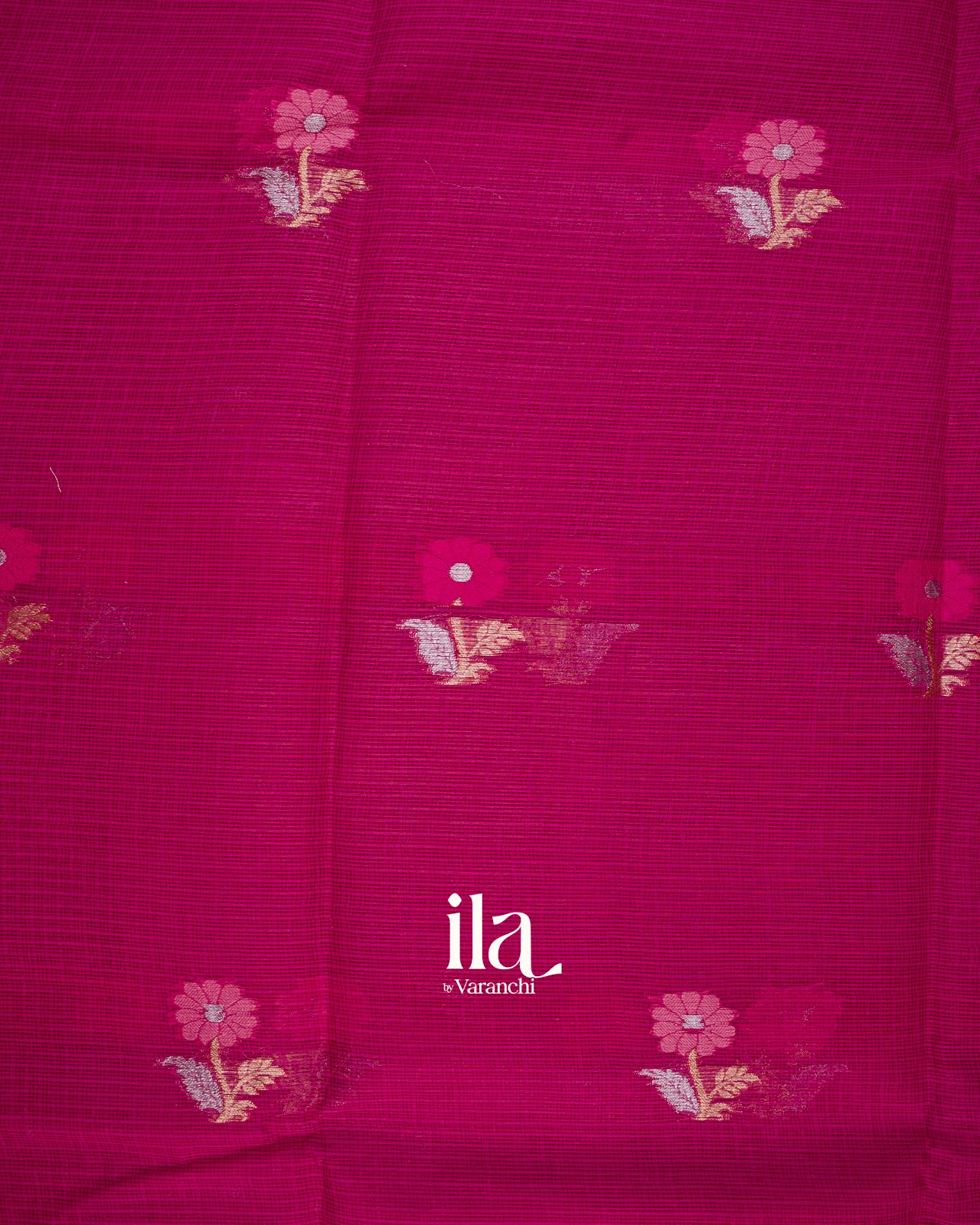 Rani Pink Pure Kota Cotton Saree