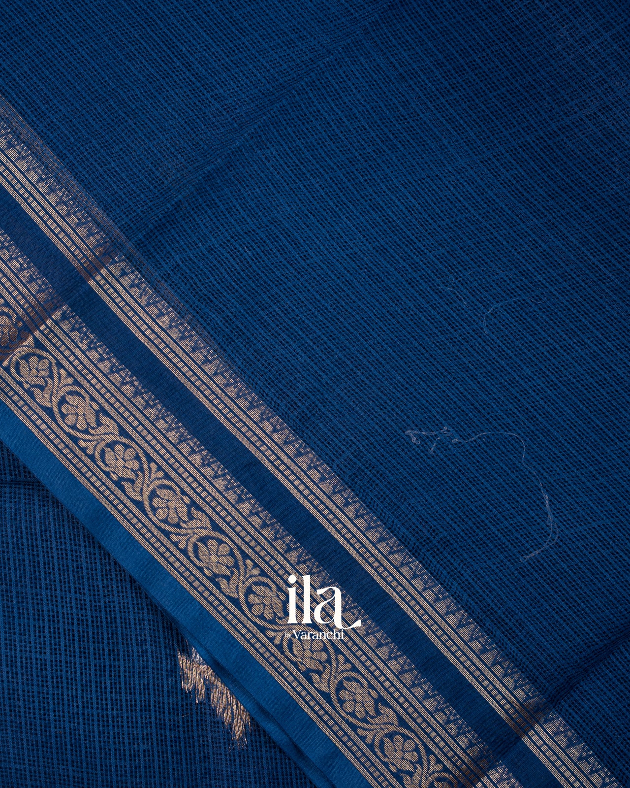 Peacock Blue Pure Kota Cotton Saree