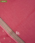 Rose Pink Pure Kota Cotton Saree — Blouse