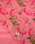 Pink Pichwai Digital Printed Semi Kota Saree