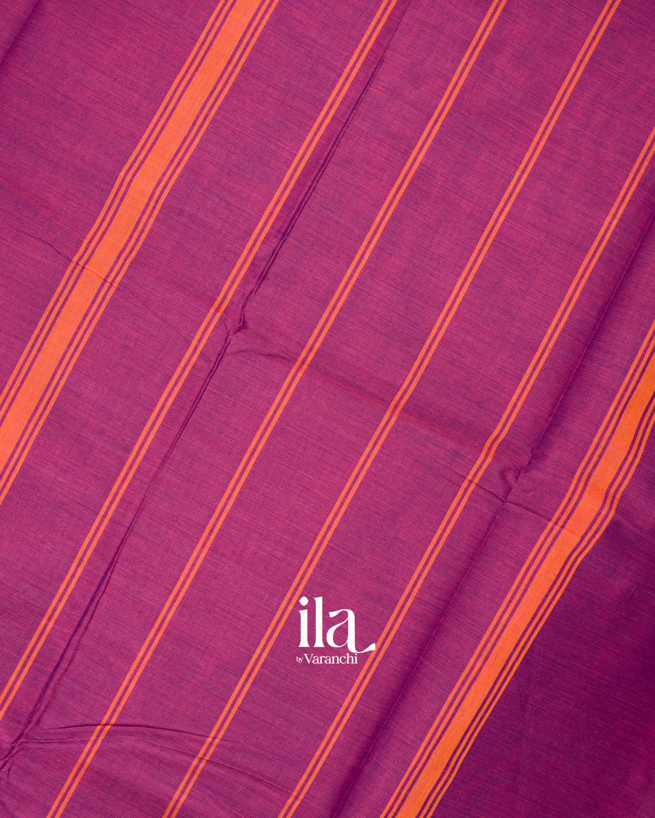 Rani Purple Pure Chettinad Cotton Handloom Saree