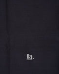 Deep Black Pure Chettinad Cotton Handloom Saree