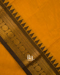Mustard Yellow Pure Chettinad Cotton Handloom Saree
