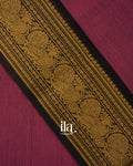 Wine PurplePure Chettinad Cotton Handloom Saree
