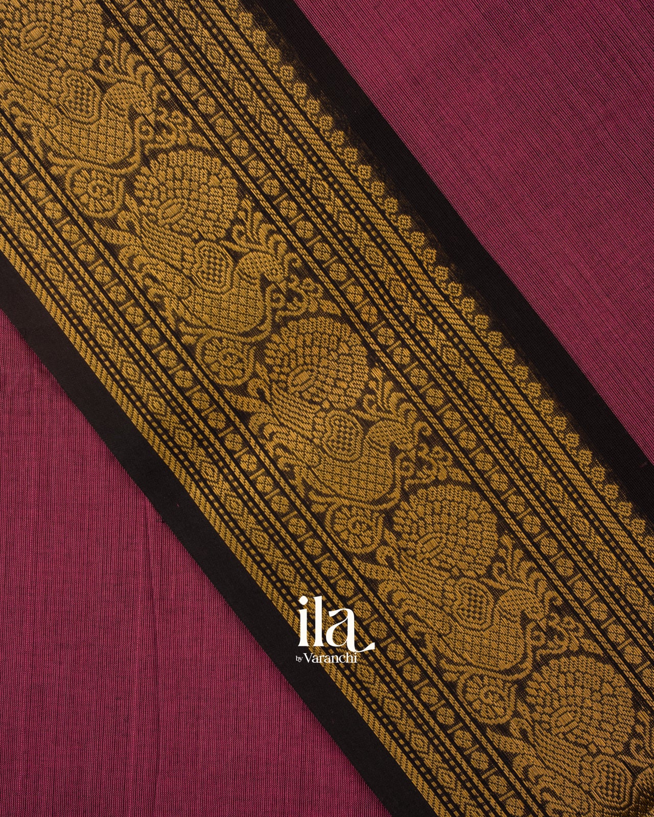 Wine PurplePure Chettinad Cotton Handloom Saree