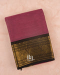 Wine PurplePure Chettinad Cotton Handloom Saree