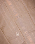 Beige Temple Border Kanchipuram Cotton Saree
