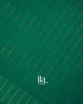 Rama Green Striped Pure Chettinad Cotton Handloom Saree