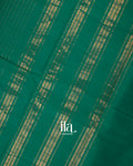 Rama Green Striped Pure Chettinad Cotton Handloom Saree