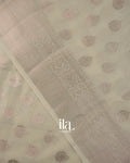 Off White Pure Chanderi Silk Cotton Saree