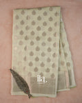 Off White Pure Chanderi Silk Cotton Saree