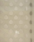 Off White Pure Chanderi Silk Cotton Saree