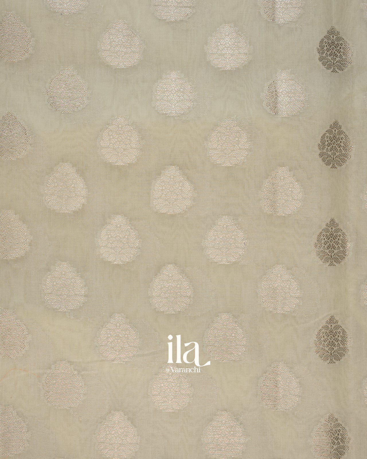Off White Pure Chanderi Silk Cotton Saree