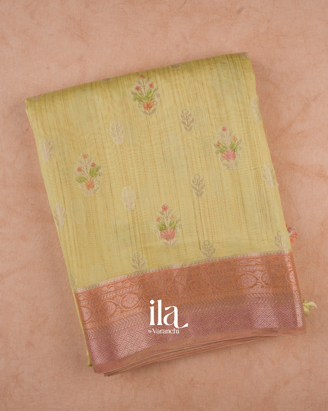Butter Yellow Pure Chanderi Silk Cotton Saree