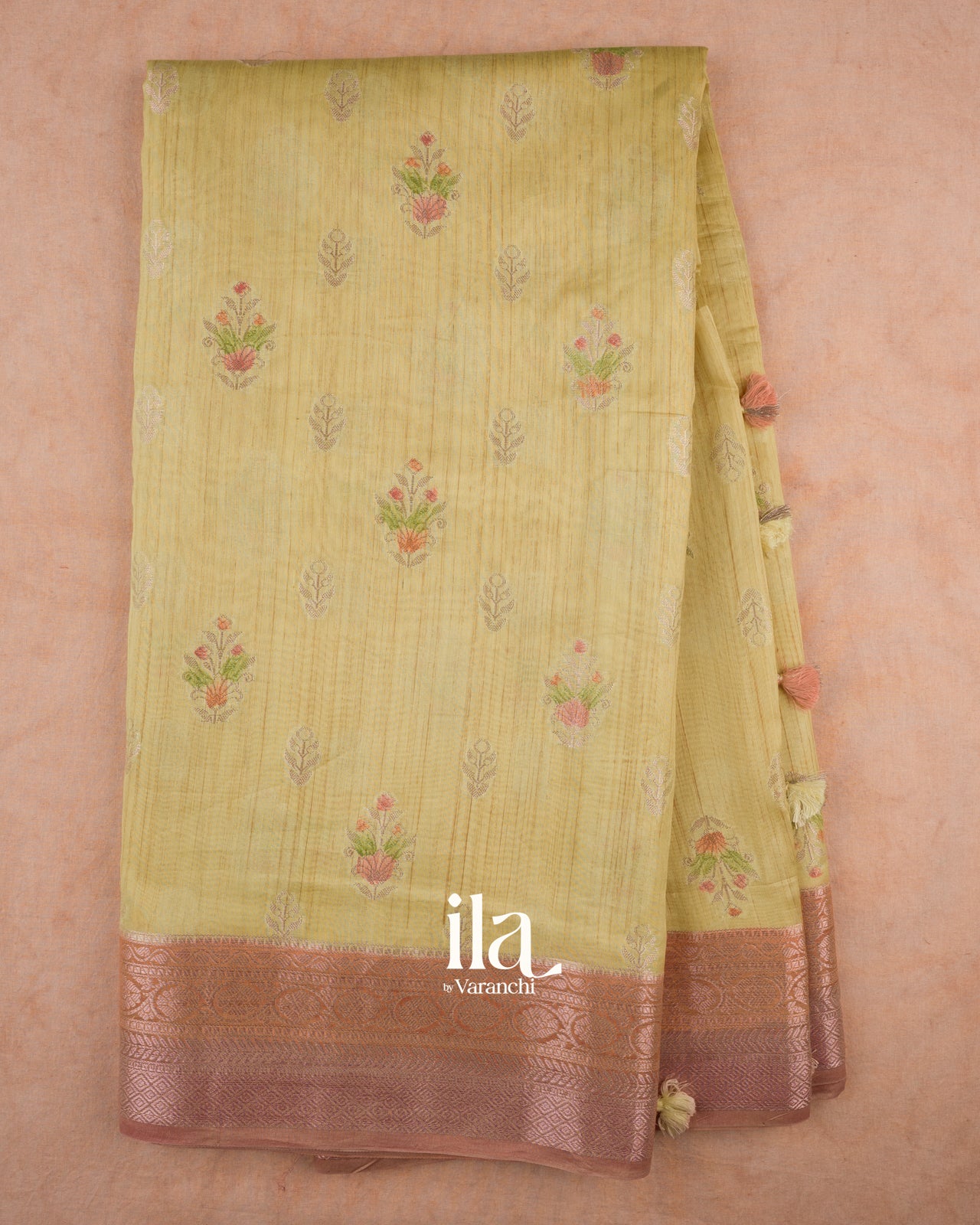 Butter Yellow Pure Chanderi Silk Cotton Saree