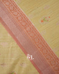 Butter Yellow Pure Chanderi Silk Cotton Saree