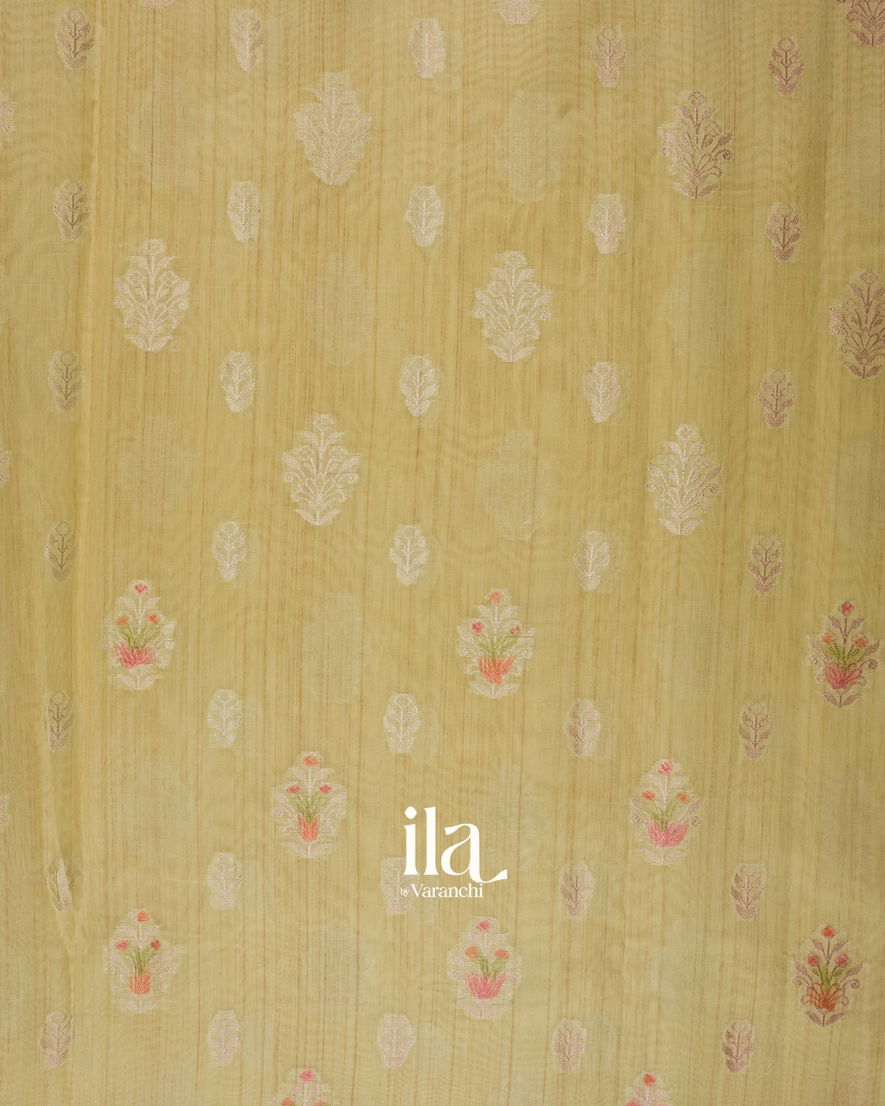 Butter Yellow Pure Chanderi Silk Cotton Saree
