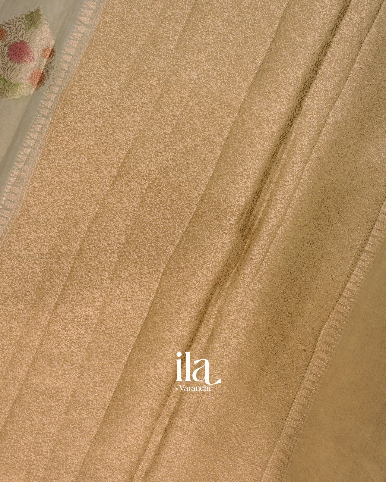 Sage Green Pure Chanderi Silk Cotton Saree