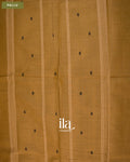 Sand Brown Pure Chettinad Cotton Handloom Saree — Pallu
