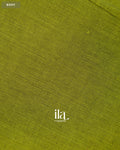 Mehendi Green Pure Chettinad Cotton Handloom Saree — Body