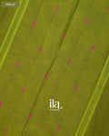 Mehendi Green Pure Chettinad Cotton Handloom Saree — Pallu