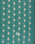 Sea Blue Pure Chanderi Silk Cotton Saree