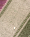 Lavender Zigzag Pure Chanderi Silk Cotton Saree