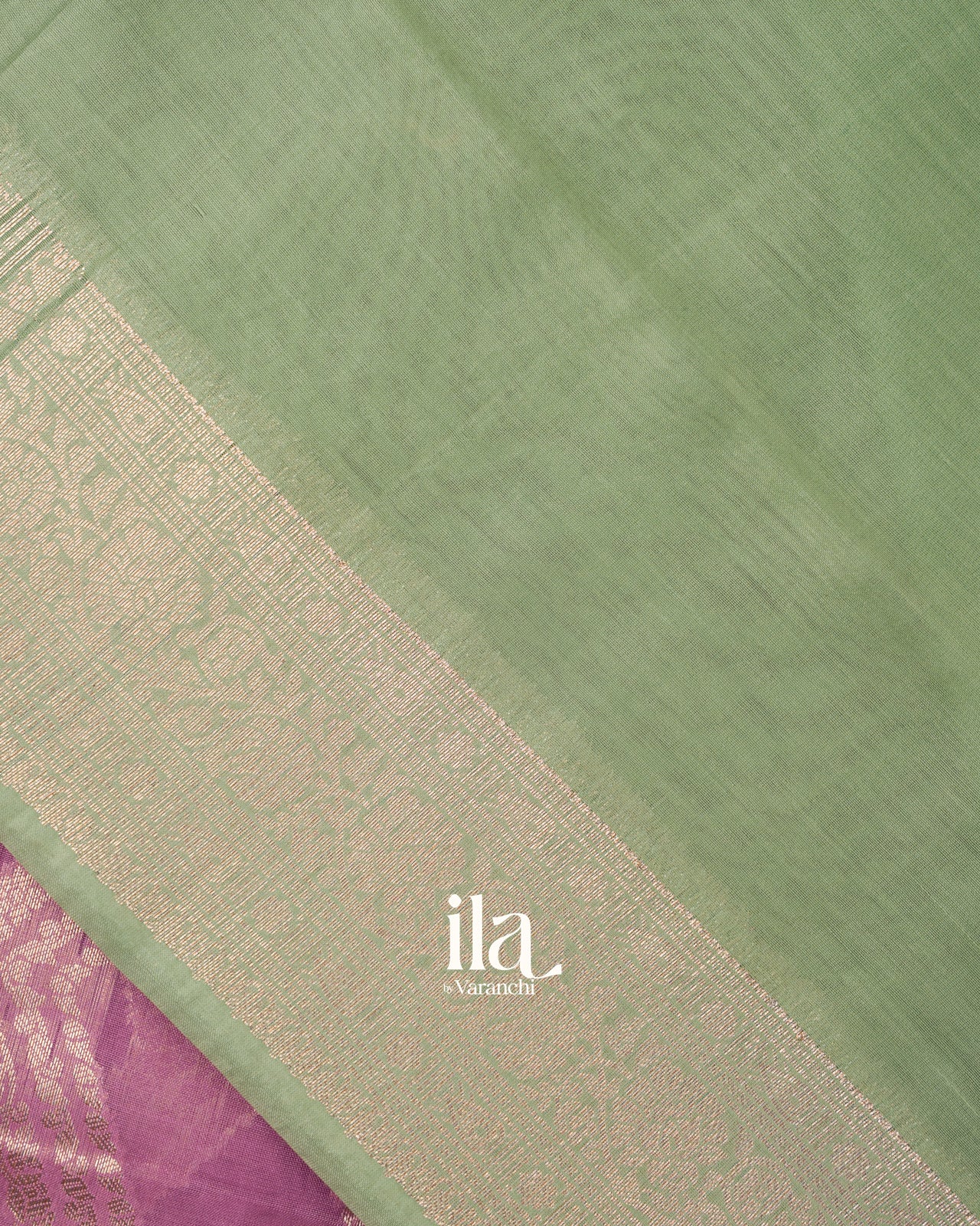 Lavender Zigzag Pure Chanderi Silk Cotton Saree
