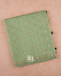 Sea Green Diamond Lattice Chanderi Silk Cotton Saree