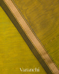 Mehendi Green Butta Maheshwari Silk CottonSaree