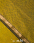 Mehendi Green Butta Maheshwari Silk CottonSaree