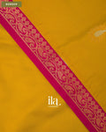 Mustard Yellow Semi Kanchipuram Saree — Border