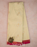 Cream Pure Semi Kanchipuram Saree