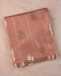 Blush Pink Pure Chanderi Silk Cotton Saree